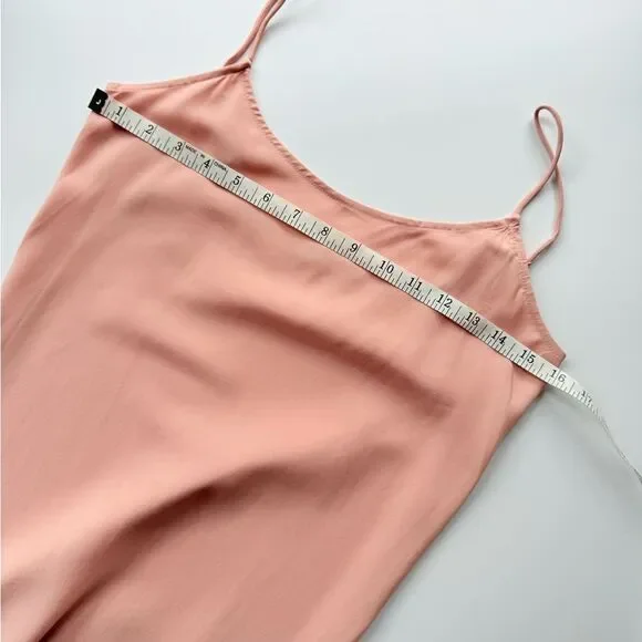 AYR The Ten Outta Ten - Heavyweight Silk Bias Cut Slip Dress Sunset Pink XS - Picture 12 of 16